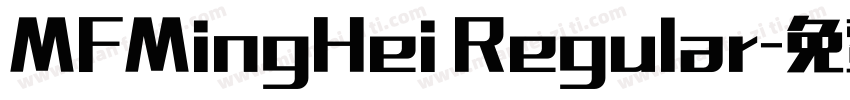 MFMingHei Regular字体转换